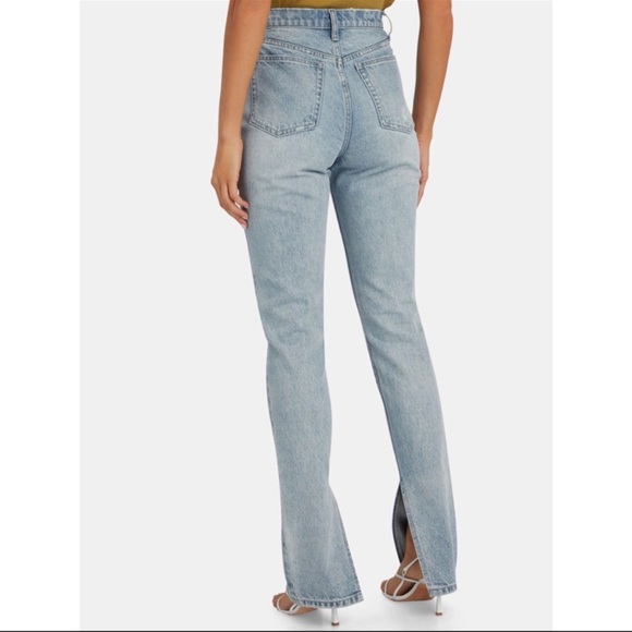 WeWoreWhat Stiletto Slit Skinny Jeans in Studio Light Wash NWT - Picture 4 of 9
